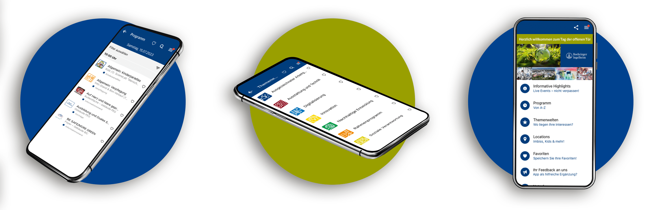 Tag der offenen Tür, Boehringer Ingelheim, Event-App